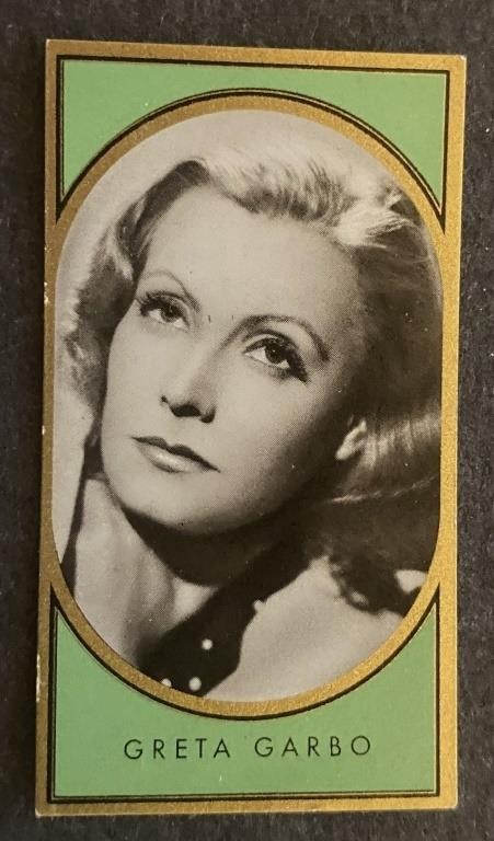 GRETA GARBO: Antique Tobacco Card (1936)