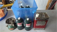 SINGLE COLEMAN STOVE WITH 6 PROPANE BOTTLES AND