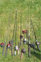 Fishing Poles 11 Total