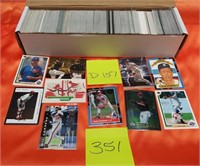 351 - BOX OF BASEBALL TRADING CARDS (D157)