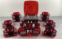 Vintage Red Dishes