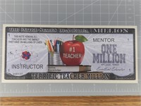 Teacher banknote