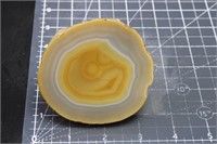 10.9oz Large Polished Moctezuma Agate Half