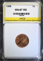 1958 LINCOLN CENT LVCS SUPERB GEM