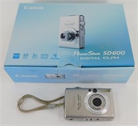 Canon PowerShot SD600 Digital Camera - Works