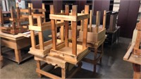 6-Wooden Work Tables, Various Sizes