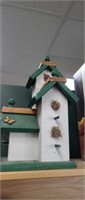 Decorative solid wood birdhouse decor