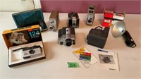 Vintage cameras and camera accessories