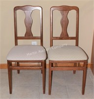 (K) Pair of Stakmore Folding Chairs