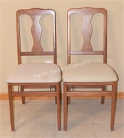 (K) Pair of Stakmore Folding Chairs