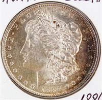 Coin 1886 Morgan Silver Dollar Brilliant Unc.