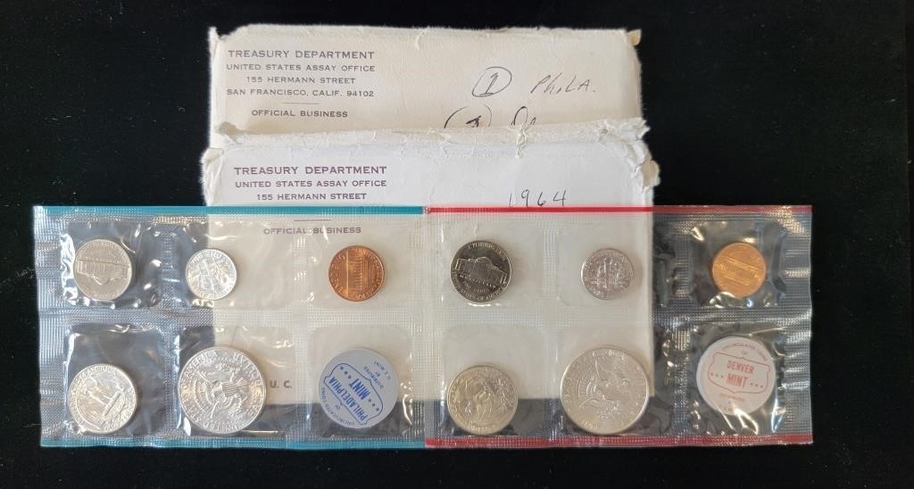 2 - 1964 US Mint Sets