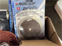 RotoZip Cutoff Wheel, Blue Hawk Staining Pads