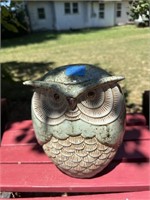 Porcelain Outdoor Owl Figurine