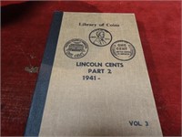 1941-1962 Brown book Lincoln Cents. US coins.