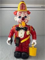 Vintage New Bright Firefighter Clown Collectible
