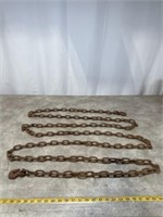 Metal Link Chain with Hooks
