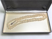 Pearl Necklace w/ 14k Clasp - 94 5mm Pearls