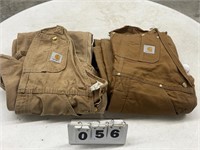 (2) Carhartt Bibs