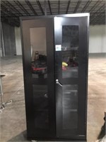 Metal Cabinet with Glass Door