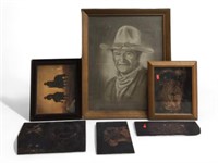 Framed John Wayne Art And Southwest Art