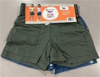 MM 4/5 Girl's 2pk Woven Shorts