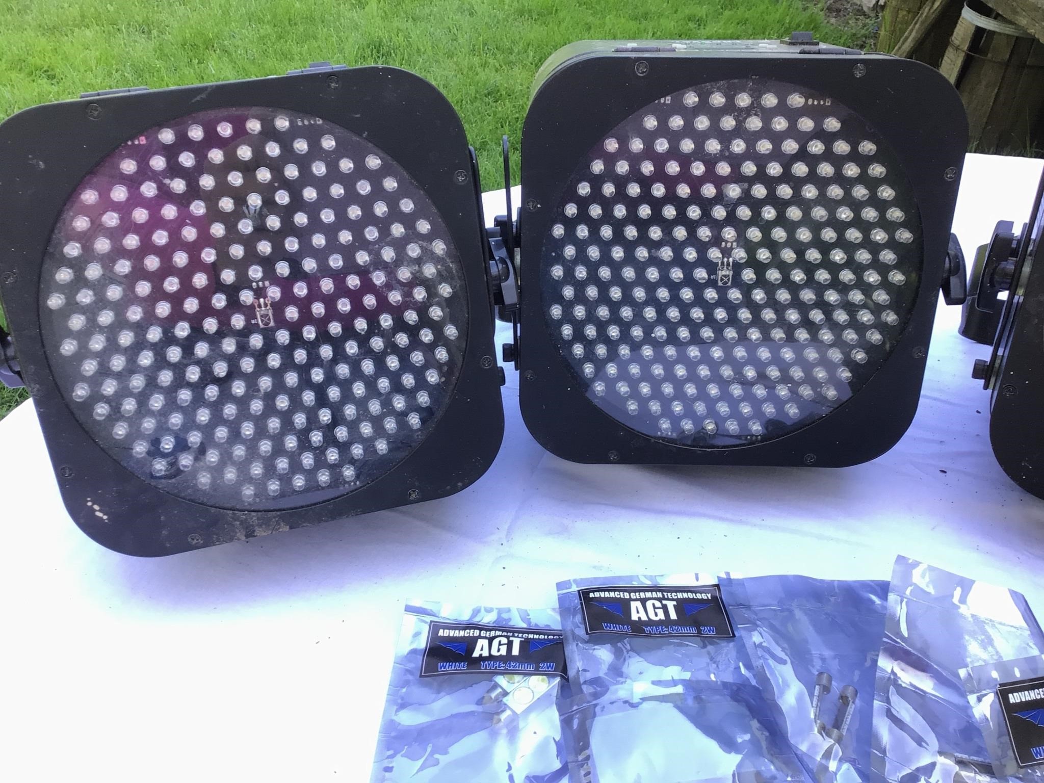 LED Lighting Lot w/ Extras includes 4 lights