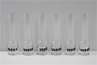 6pc Vodka Tall Shot Glasses