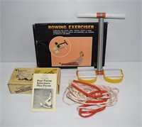 2pc Vintage Rowing / Stretching Exercisers