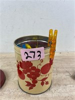 Jar of Clothespins