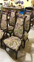 For dining room chairs, two arms and two sides,