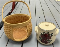 Home & Garden Bean Pot and Basket