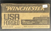 WINCHESTER 9MM LUGER 50 ROUNDS