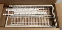 Wire rack, not put together, estimate it to be