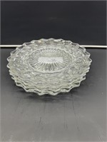 4 American Fostoria salad plates