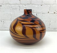 Large 10x10" Art glass vase