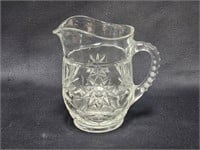 VINTAGE ANCHOR HOCKING STAR OF DAVID CLEAR GLASS..