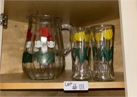 Decorative glassware set