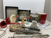 Box Lot- Coca-Cola Bottles, Frames etc