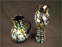 Two Fenton art glass items signed Dave Fetty: