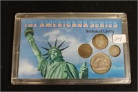AMERICANA SERIES WITH BARBER QUARTER AND