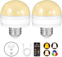 40W Rechargeable Light Bulb 2Pk