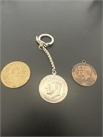 3- Vintage John F Kennedy coins medallions
