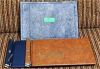 2 genealogy legal size binders with extra posts,