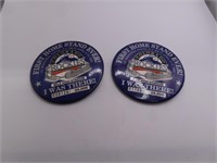 (2) #d LtdEd CO ROCKIES 1st HomeStand Buttons