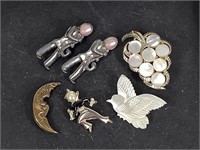 5 Misc. Costume Brooches