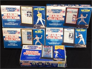 STARTING LINEUP ACTION FIGURE SET OF 5 NRFB