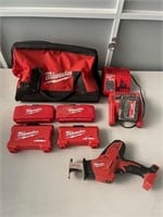Milwaukee Jigsaw-Battery-Charger and Cases