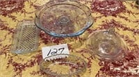 Anchor Hocking Savannah Cake Stand 12 in across