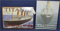 2pc RMS Titanic Metal Signs
